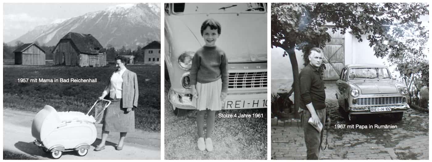 Meine Kindheit - 1957 mit Mama in Bad Reichenhall - stolze 4 Jahre 1961 - 1967 mit Papa in Rumänien