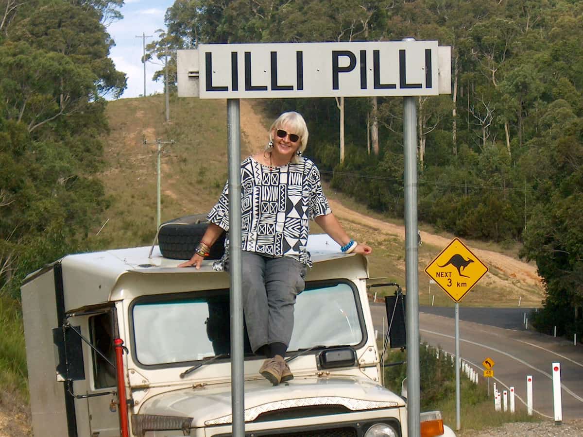 Lilli Pilli Ortsschild in Australien