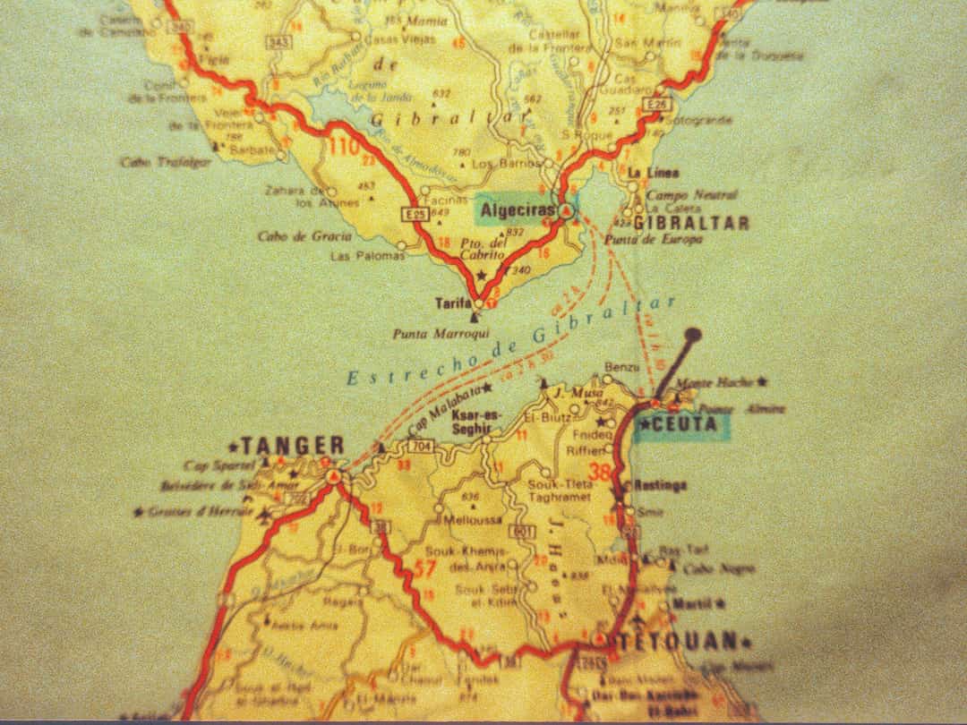 Michelin Karte Südspanien Nordmarokko - Von Tarifa in Südspanien war der afrikanische Kontinent nur noch einen Katzensprung entfernt.
