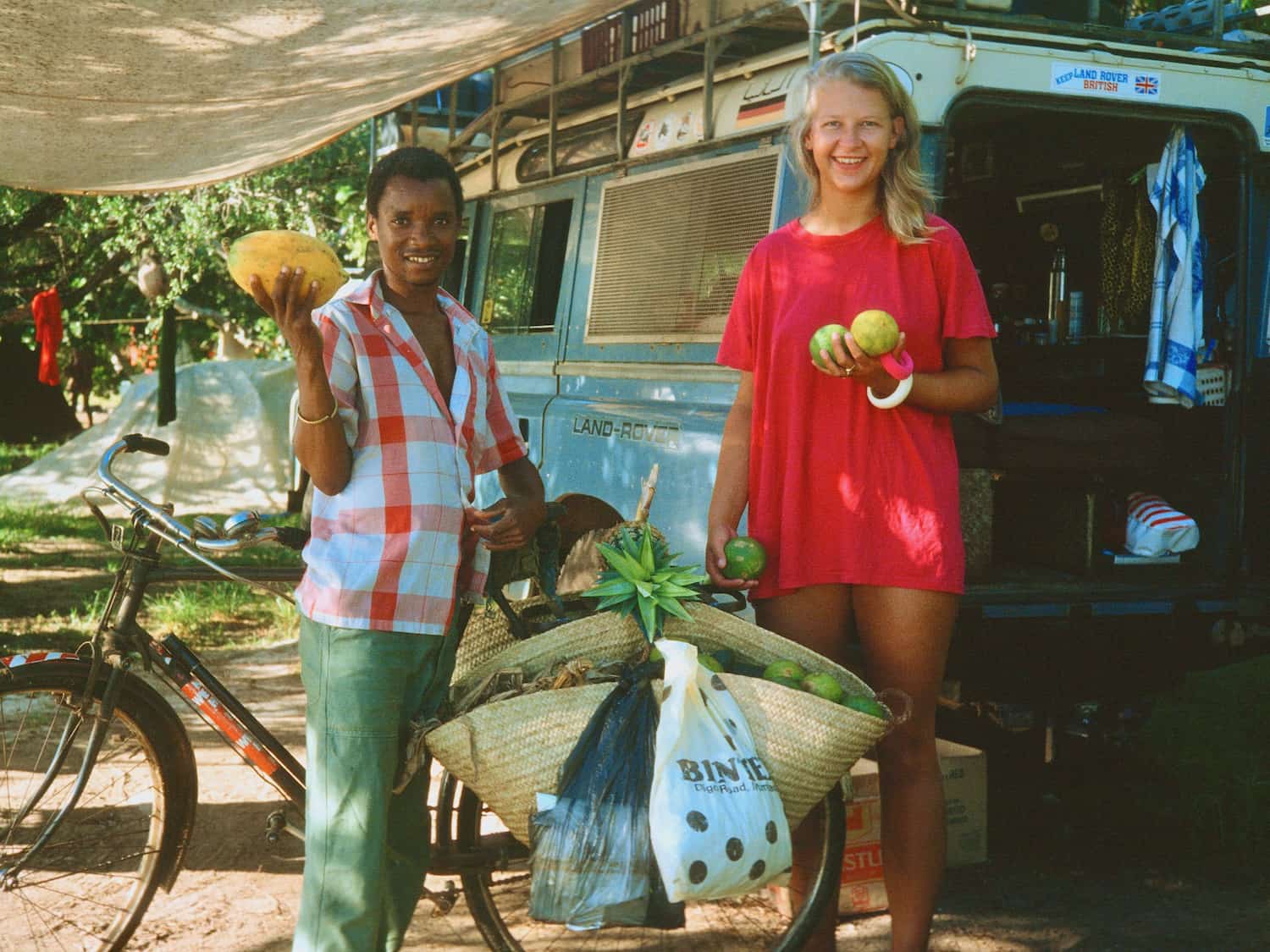 Kenia Twiga Lodge Obstverkäufer 1988